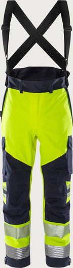 Palosuojatut huomiokuorihousut, luokka 2 – Airtech® 2525 ATHR - Neonkeltainen/Tummansininen