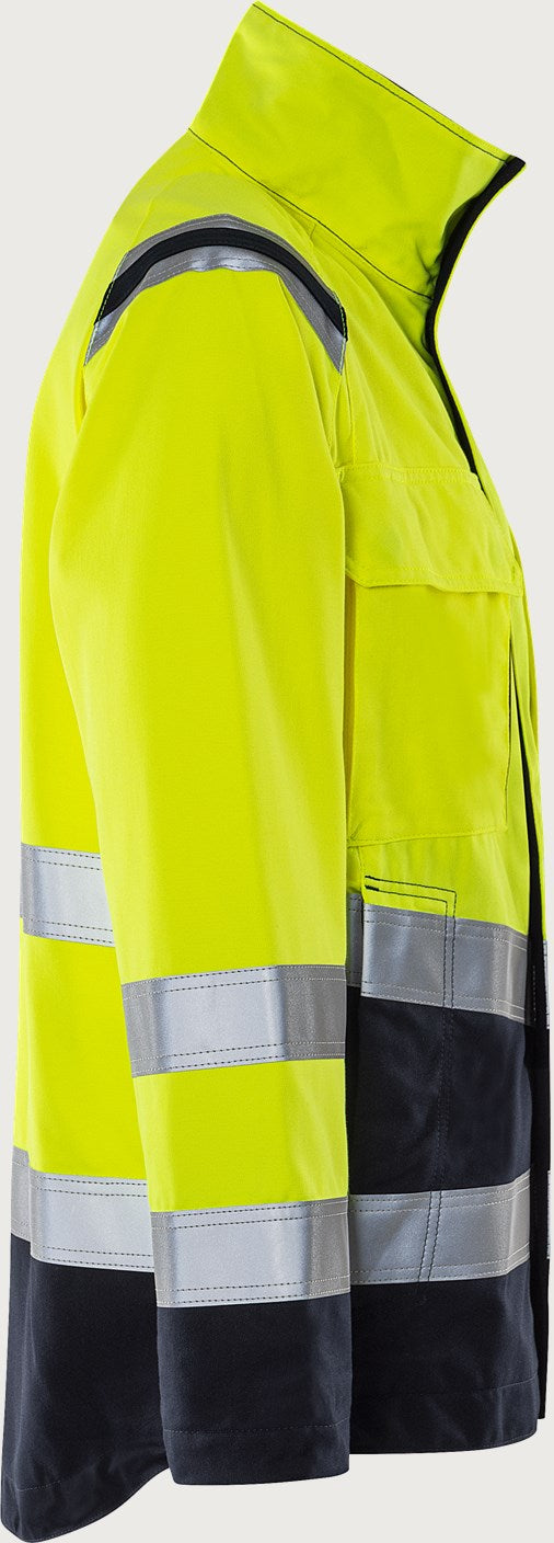 Palosuojattu huomiotakki, luokka 3 – Flamestat 4175 ATHS - Neonkeltainen/Tummansininen