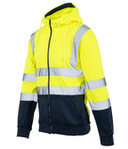 Hi Vis huomiocollege, heijastava, tummansininen alaosa - Keltainen/tummansininen