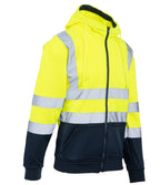 Hi Vis huomiocollege, heijastava, tummansininen alaosa - Keltainen/tummansininen