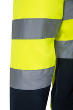 Hi Vis huomiocollege, heijastava, tummansininen alaosa - Keltainen/tummansininen