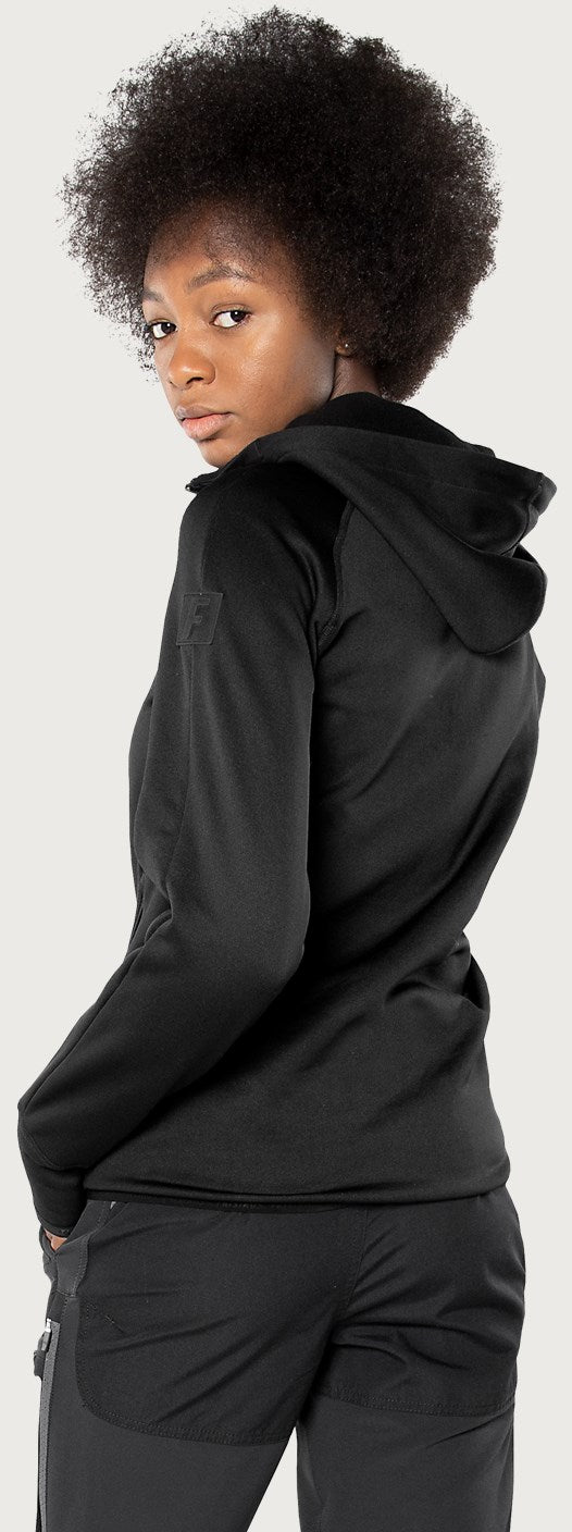Calcium Polartec® power stretch huppari naisten - Musta