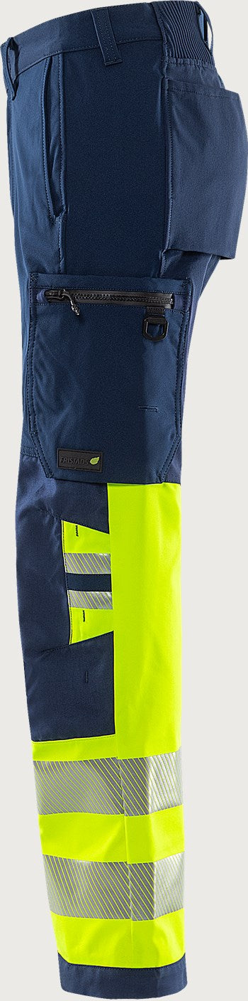 Stretch huomiohousut, luokka 1 – Green 2647 GSTP - Neonkeltainen/Tummansininen