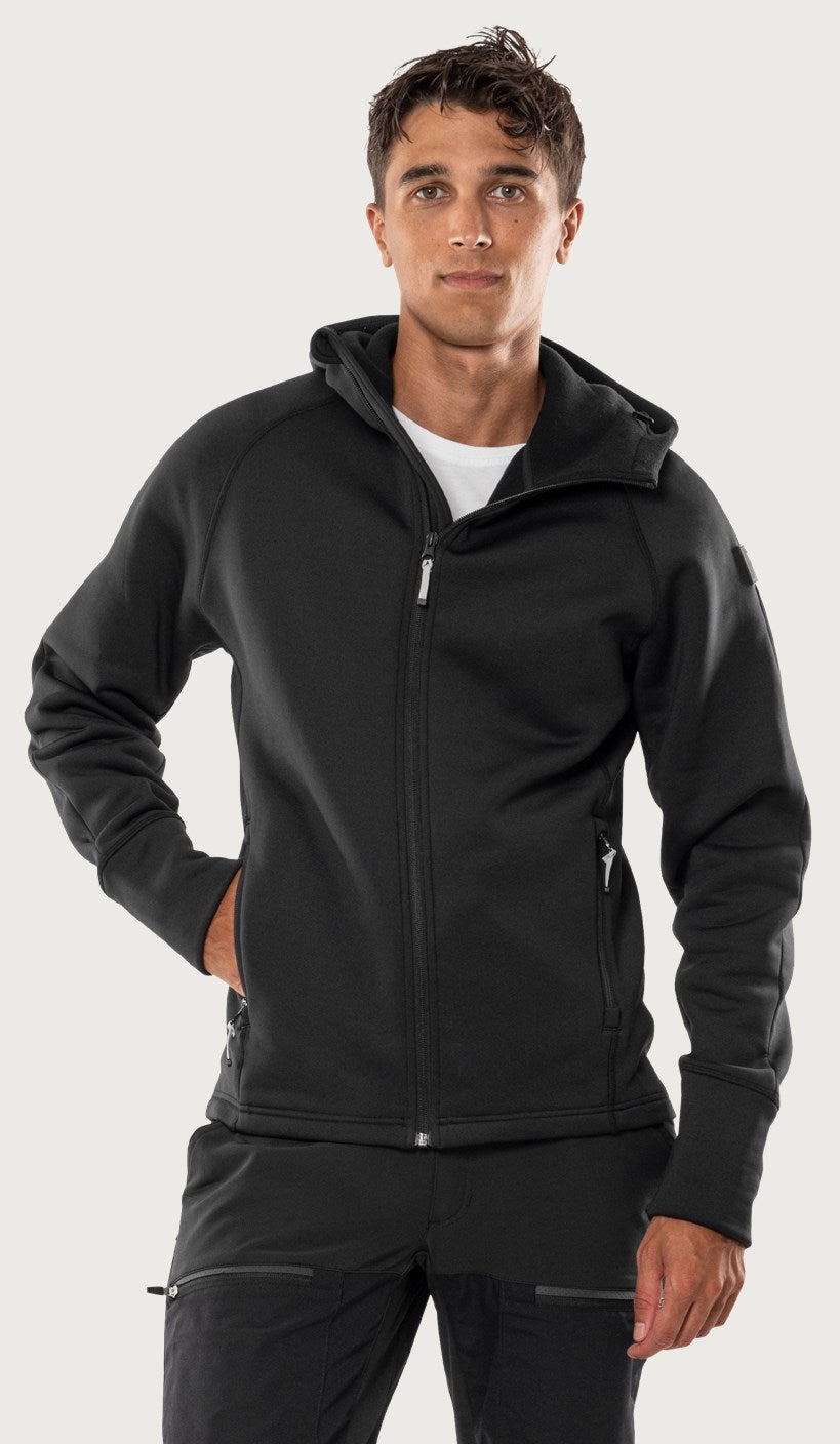 Cobalt Polartec® power stretch® huppari - Musta