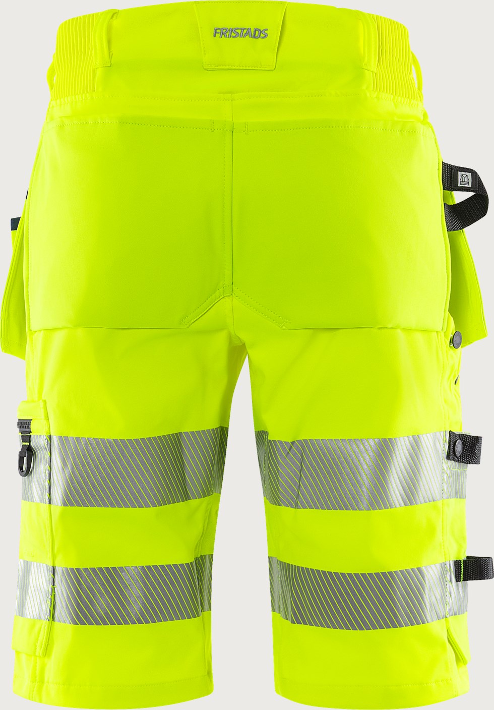 Rakentajan stretch huomioshortsit, luokka 2 – Green 2646 GSTP - Neonkeltainen/Tummansininen