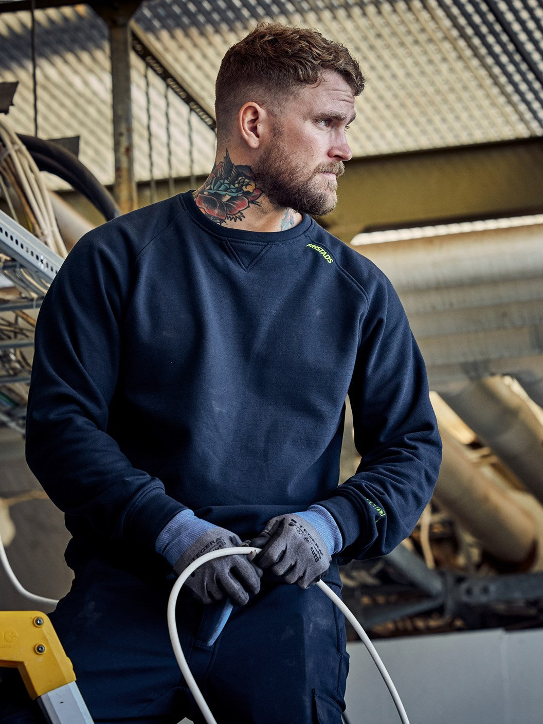 Palosuojattu stretch collegepaita – Flamestat 7180 MFRN - Navysininen
