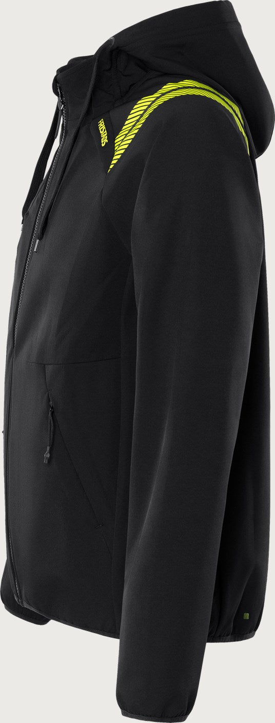 Hupullinen softshell takki – 7461 GBON - Musta