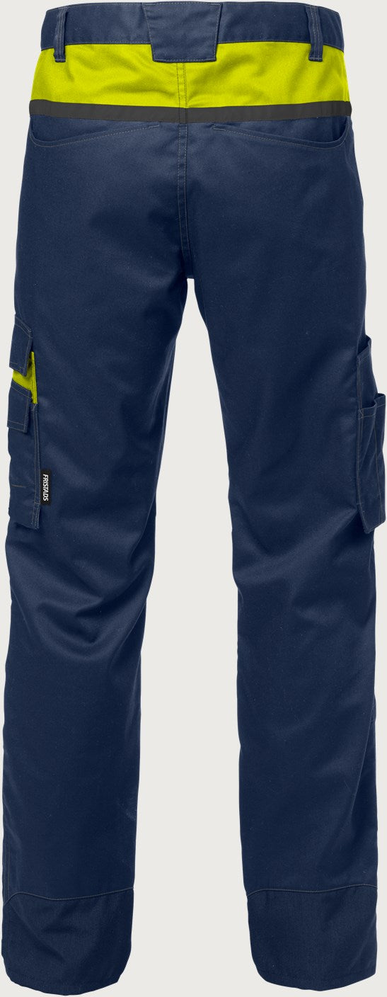 Housut – 2555 STFP - Tummansininen/Neonkeltainen