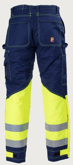 Talvihousut HiVis FR 1.0 - Tummansininen/ keltainen