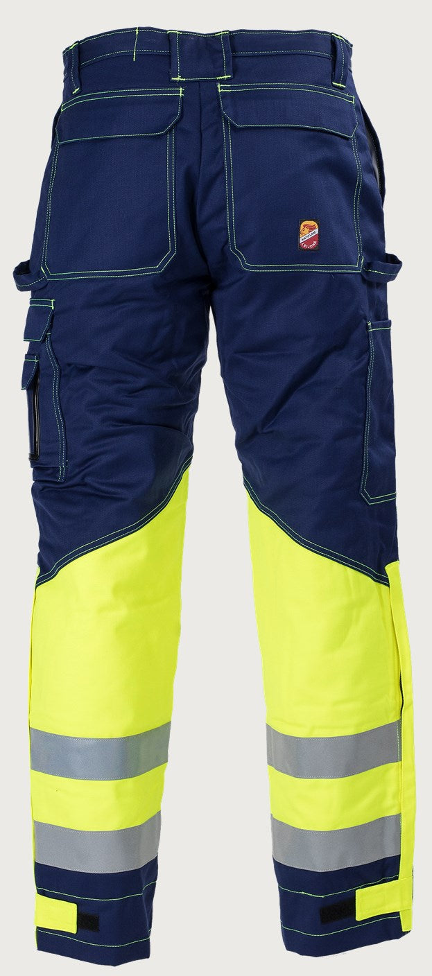 Talvihousut HiVis FR 1.0 - Tummansininen/ keltainen