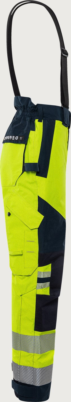 Palosuojatut huomiokuorihousut, luokka 2 – Flamestat GORE-TEX PYRAD® 2095 GXE - Neonkeltainen/Tummansininen