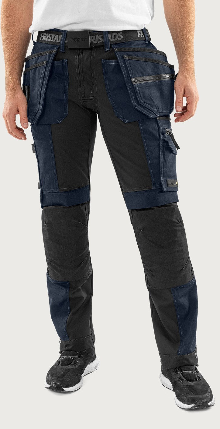 Rakentajan stretch housut – Green 2530 GCYD - Navysininen