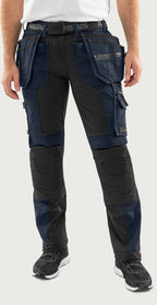 Rakentajan stretch housut – Green 2530 GCYD - Navysininen