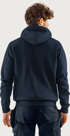 Hupullinen collegetakki – 7550 GSM - Navysininen/Neonkeltainen