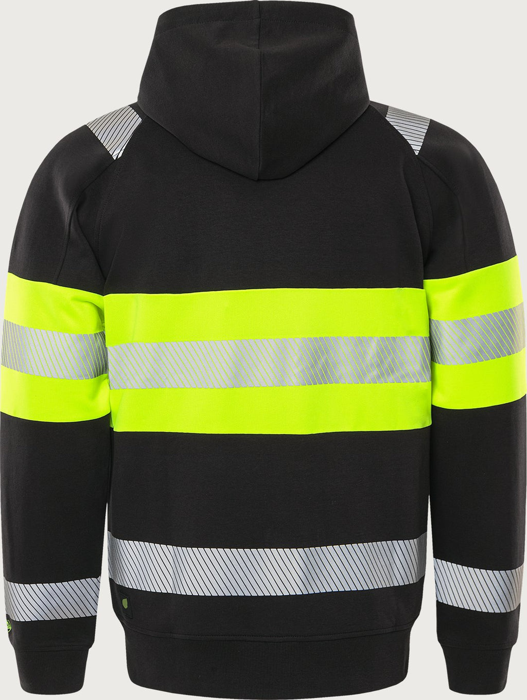 Hupullinen huomiocollegetakki, luokka 1 – 7532 GKC - Neonkeltainen/Musta