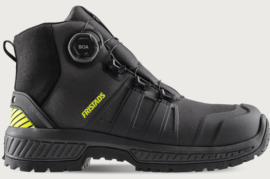ComfortStep Turvakenkä S3S Puolikorkea - Antrasiitinharmaa/Neonkeltainen