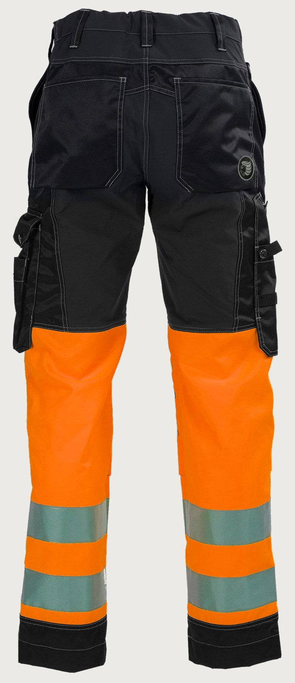 Naisten housut HiVis 3.0 Stretch - Musta/ oranssi