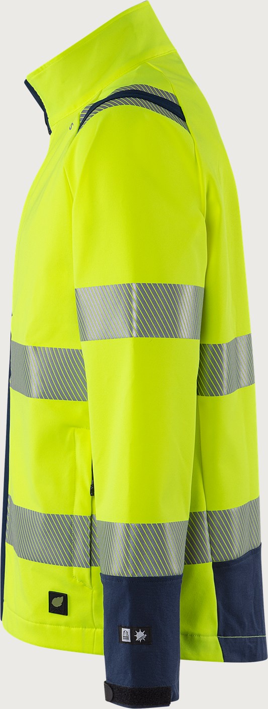 Stretch huomiotakki, luokka 3 – Green 4647 GSTP - Neonkeltainen/Tummansininen
