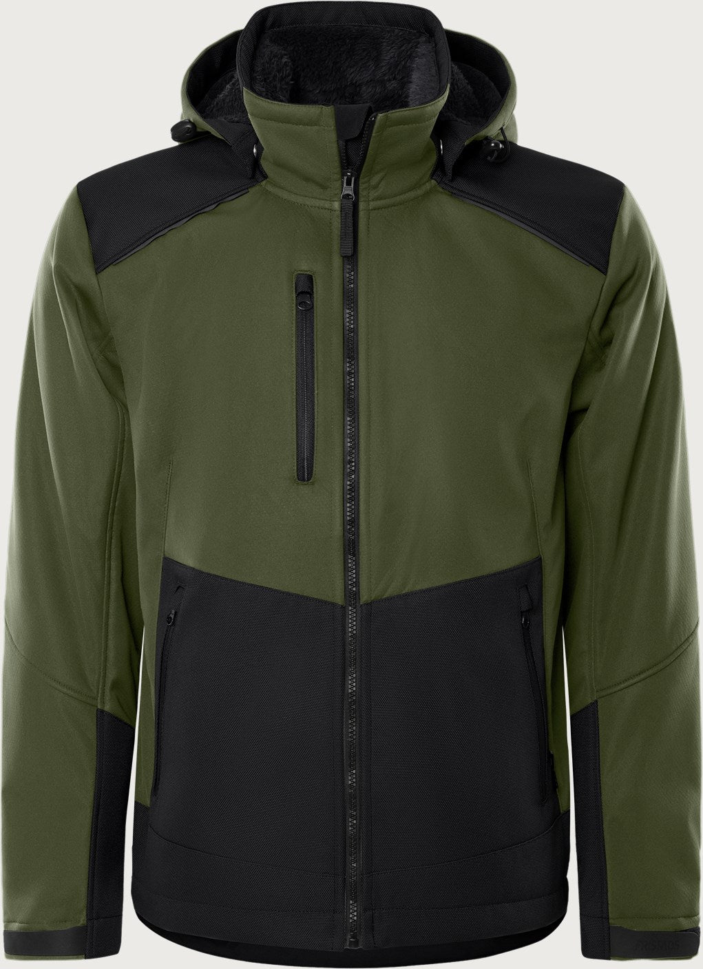 Softshell talvitakki – 4060 CFJ - Maastonvihreä/musta