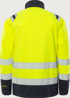 Palosuojattu softshell takki, luokka 3 – Flamestat 4016 FSS - Neonkeltainen/Tummansininen
