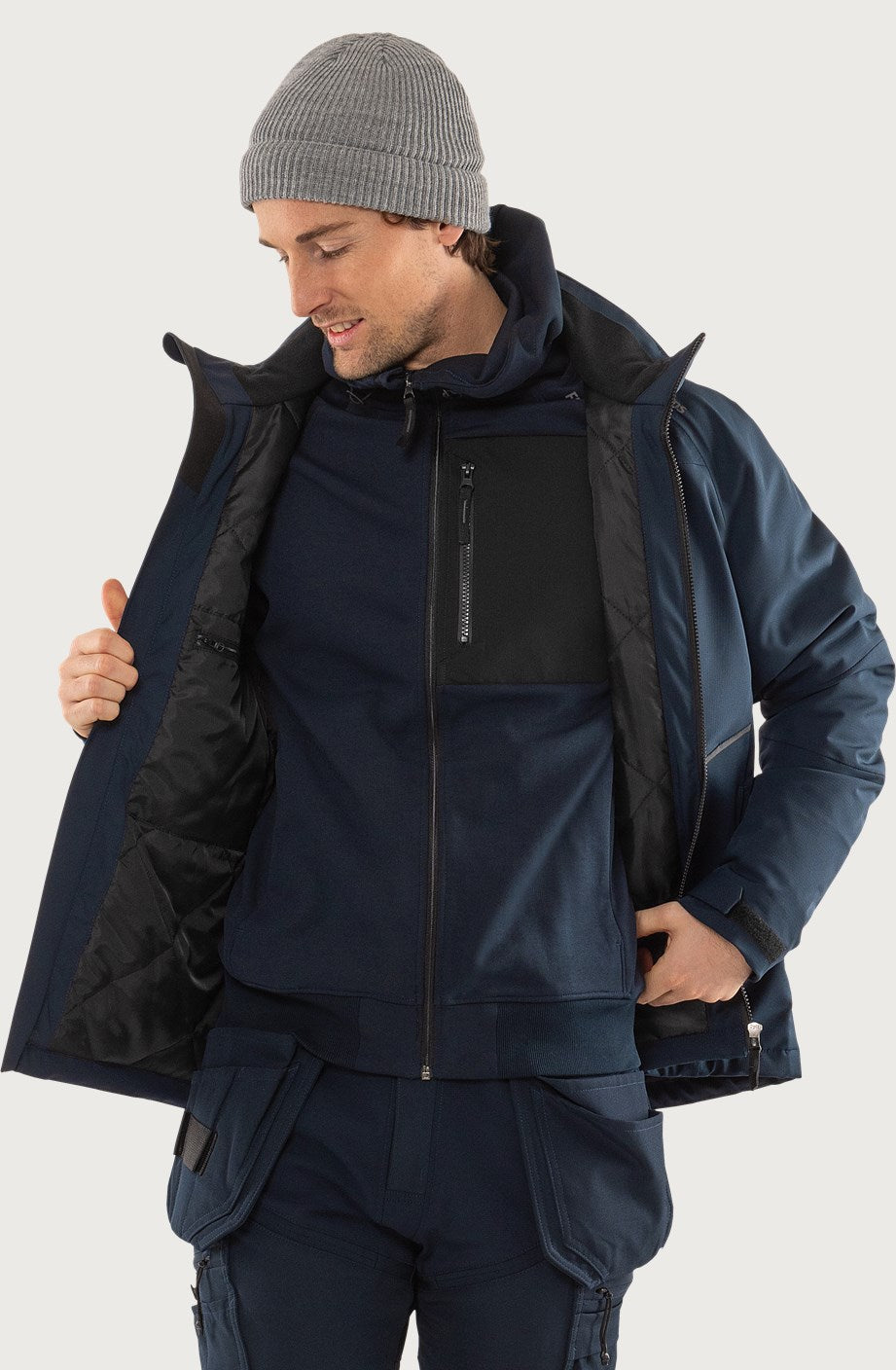 Stretch talvitakki – 4883 GLS - Navysininen