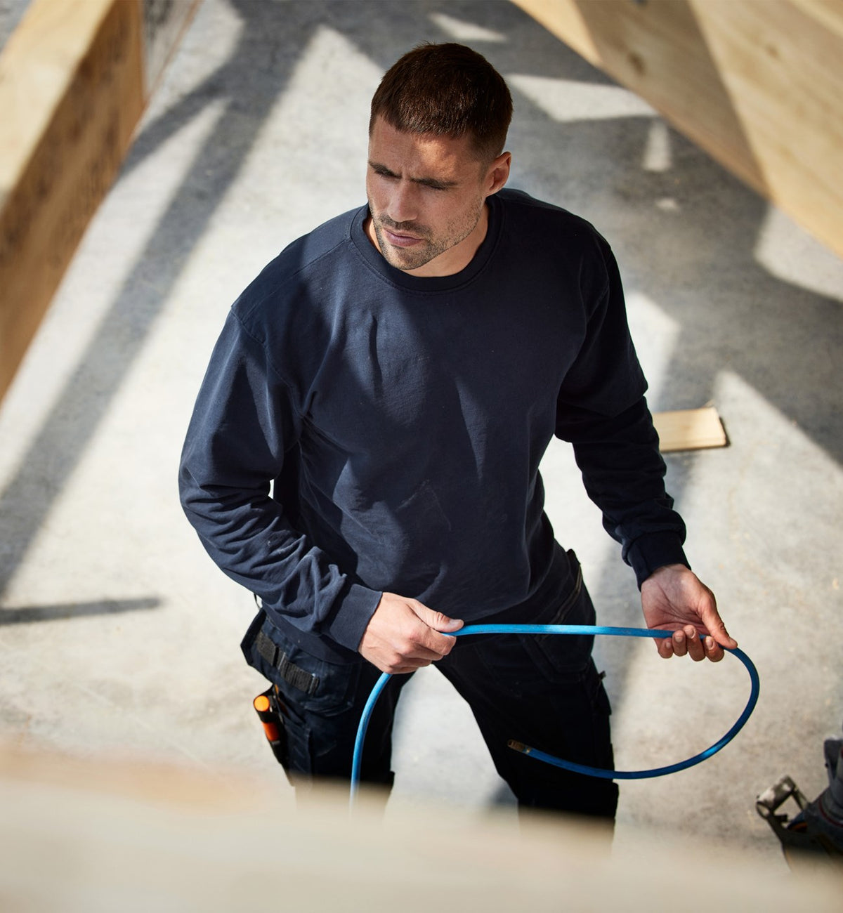 Collegepusero – Green 7989 GOS - Navysininen