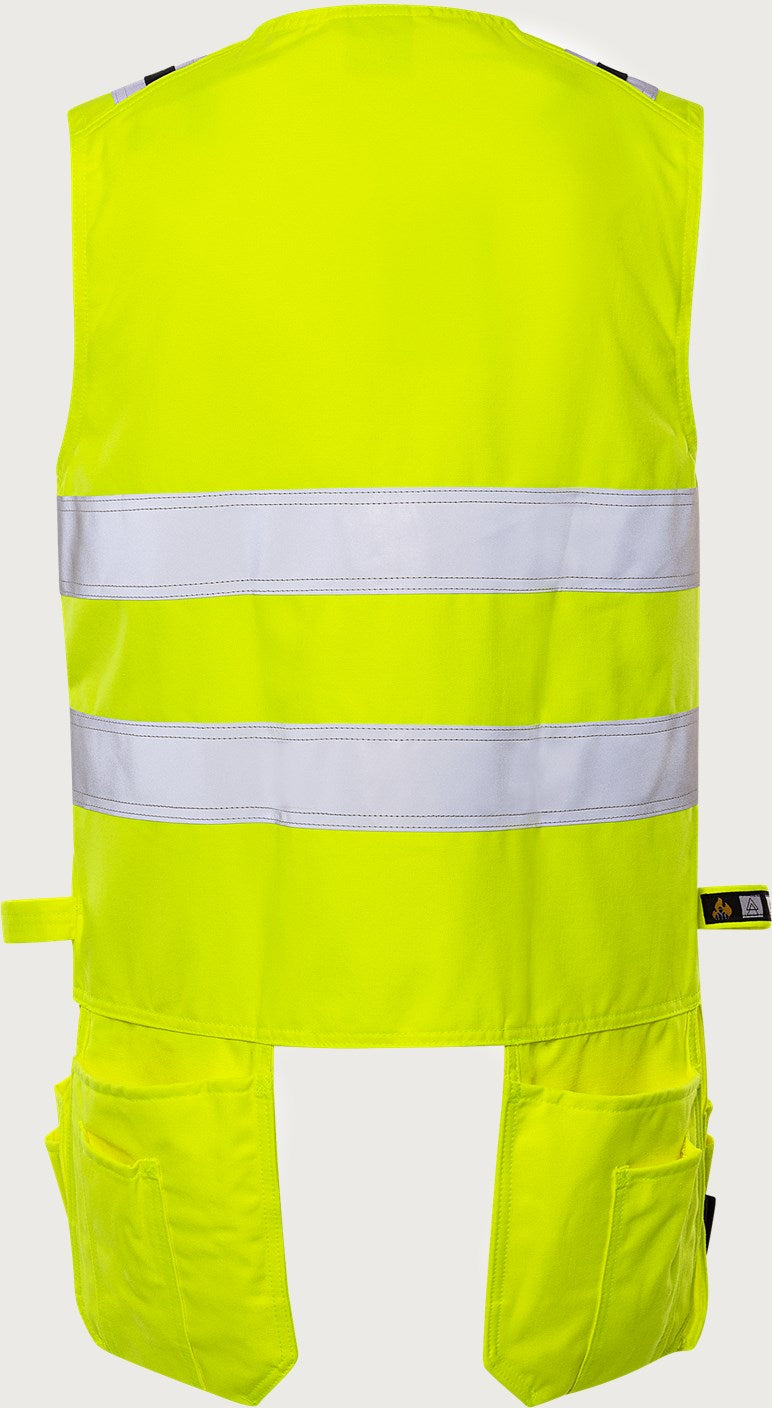 Palosuojattu huomioliivi, luokka 2 – Flamestat 5075 ATHS - Neonkeltainen