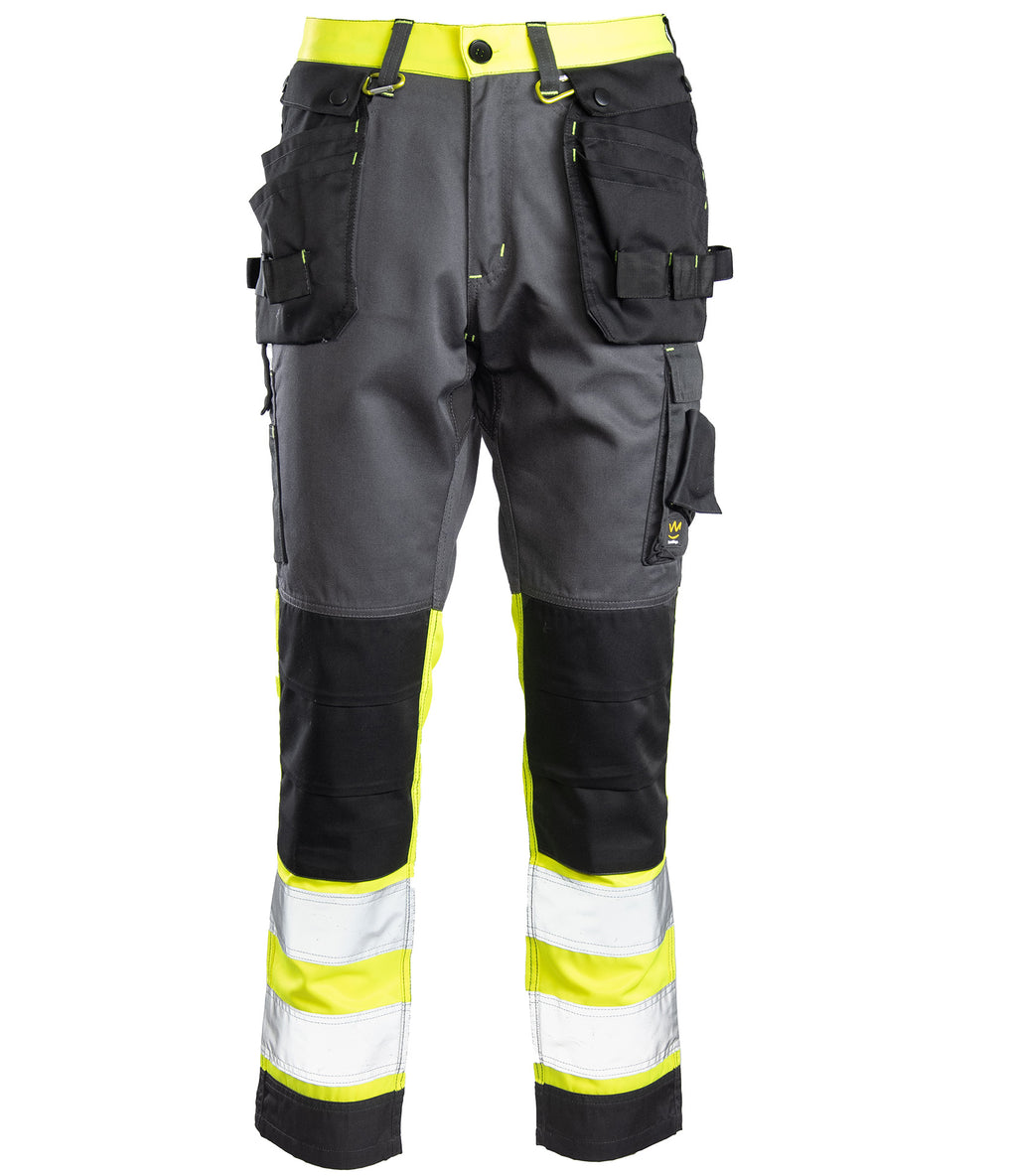 Työhousut Seven Kings SKF01Y, teräs/keltainen