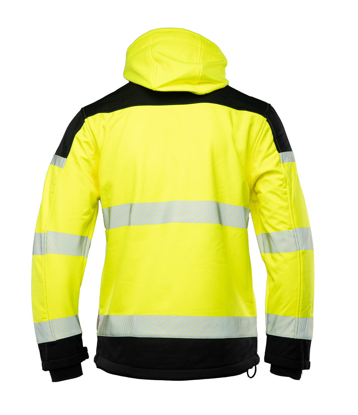 Hi Vis huomiotakki, softshell, heijastava, keltainen