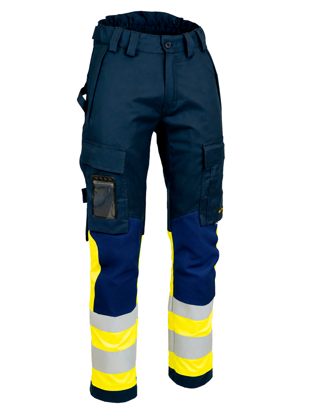 MultiStretch Inherent housut – 6453 - Tummansininen/HV-keltainen