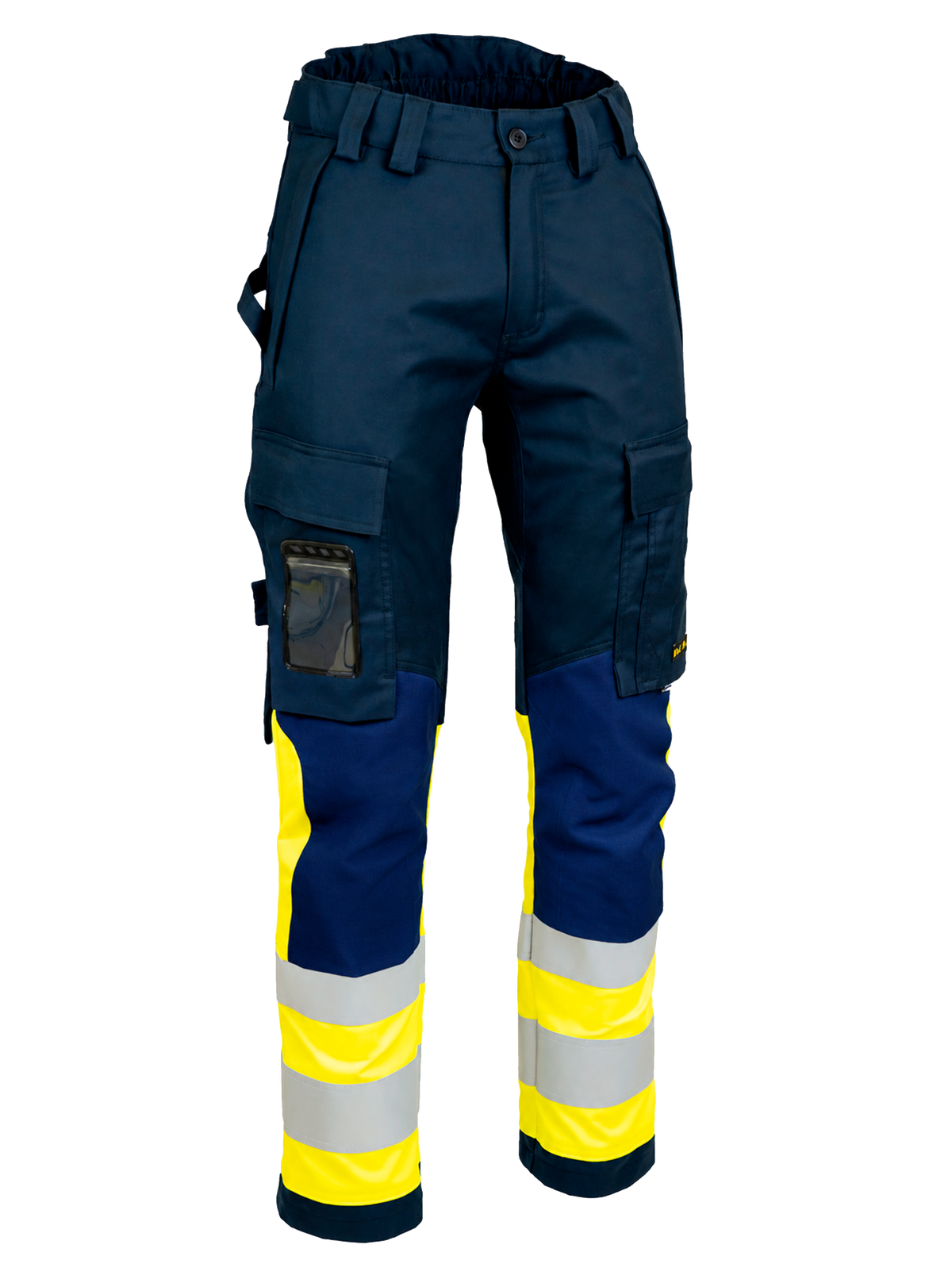 MultiStretch Inherent housut – 6453 - Tummansininen/HV-keltainen