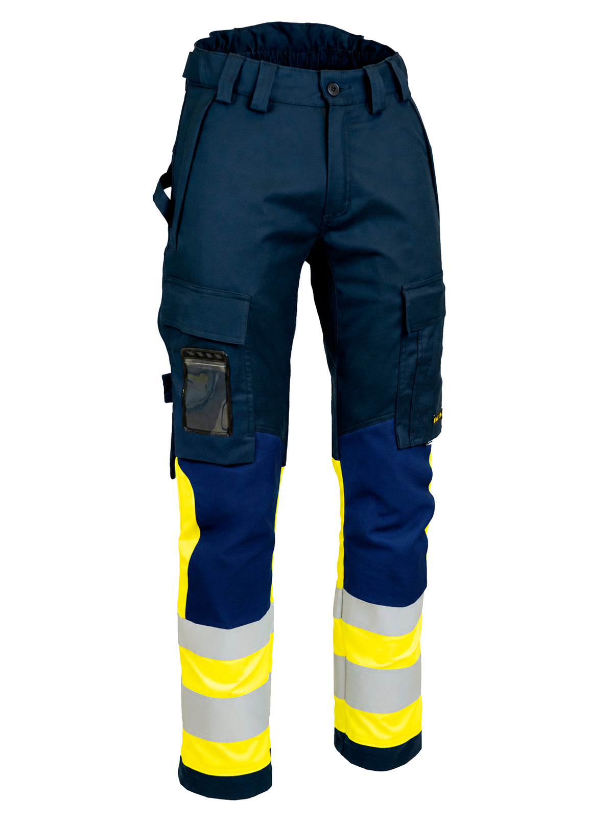 MultiStretch Inherent housut – 6453 - Tummansininen/HV-keltainen