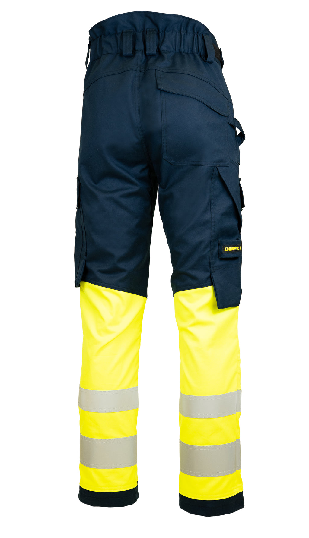 MultiStretch Inherent housut – 6453 - Tummansininen/HV-keltainen